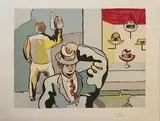 De la série des passants by Jean Hélion, Lithographie en couleurs sur papier, sold Apr 2024