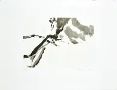Le désordre by Zao Wou-ki, 2004, Eau forte et aquatinte en noir sur papier, sold Apr 2024