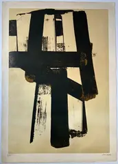 Sans titre by Pierre Soulages, Lithographie n°31-1974 Lithographie sur papier, sold Apr 2024
