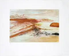 Sans titre by Zao Wou-ki, 1994, Eau-forte et aquatinte en couleurs sur papier, sold Apr 2024