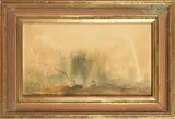 Composition by Fleury François Linossier, 1971, Aquarelle signée en bas à gauche et datée, sold Feb 2024