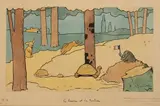 Le lièvre et la tortue by Benjamin Rabier, Encre et aquarelle sur papier, sold Apr 2026
