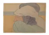 Dahilé souffrant by Marguerite Burnat-Provins, 1925, Aquarelle et gouache sur carton, sold Apr 2026