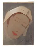 Time carde, Cordière by Marguerite Burnat-Provins, 1923, Aquarelle et gouache sur carton, sold Apr 2026