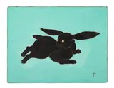 Léonard-Tsuguharu Foujita, & Speranza CALO-SÉAILLES (1885-1945) Le lapin