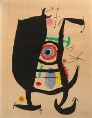 L'Inhibé by Joan Miró, 1969, Eau-forte aquatinte en couleurs sur vélin, sold Apr 2026