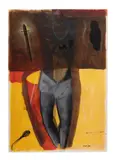 Étudier le corps du Christ n°14 by Jean-Michel Alberola, 1990, Encre, gouache et craie sur papier, sold Apr 2026
