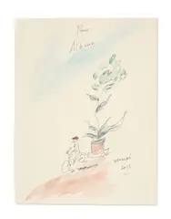 Le livreur by Jean-Jacques Sempé, 2015, Encre et aquarelle sur papier, sold Apr 2026