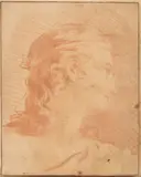Étude de profil un ruban dans la chevelure by Pierre Subleyras, Sanguine, sold Mar 2026