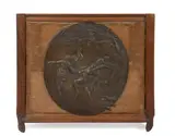 Bacchanale. Bas-relief ovale by Maurice Charpentier-Mio, Épreuve en bronze patiné brun, sold Mar 2026