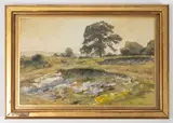 Paysage by Anna Zuber, 1904, Aquarelle sur papier, sold Mar 2026