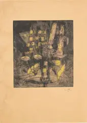 Devoir dans le hasard by Roberto Matta, 1973, Eau-forte et aquatinte sur papier, sold Mar 2026