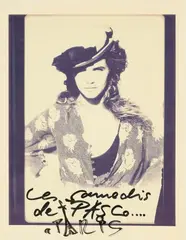 Isabelle Pasco, chemisier à fleurs et chapeau, circa 1984 by Peter Lindbergh, Tirage polaroid sépia, sold Mar 2026