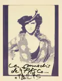 Isabelle Pasco, chemisier à fleurs et chapeau, circa 1984 by Peter Lindbergh, Tirage polaroid sépia, sold Mar 2026