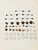 Point - couleur (I) by Jean Degottex, 1975, Acrylique et crayon sur papier, sold Sep 2024