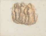 Personnages de dos by Rectificatif Au Catalogue Jean Fautrier, Aquarelle, sold Sep 2024