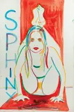 Sphinx by Marc Quinn, 2006, Aquarelle et crayon titré, sold Sep 2024