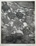 Tortues, 1948 Série «Le livre des morts des anciens Égyptiens by Anton Prinner, Eau-forte, burin et aquatinte signée et datée en bas à droite, épreuve d'artiste en bas à, sold Jun 2024