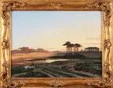 Paysage au crépuscule by Jacques Rossels, Panneau Hauteur :, sold Dec 2025