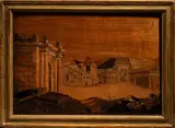Turin Cité imaginaire by Ignazio Ravelli, Panneau en marqueterie de bois indigènes, sold Dec 2025