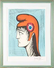 Marianne de profil by Bernard Buffet, Lithographie signée et numérotée, sold Dec 2025