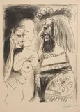 Le vieux Roi by Pablo Picasso, 1959, Lithographie en noir sur papier d’Arches, sold Dec 2025