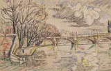 Le Pont-Neuf, Paris by Paul Signac, Aquarelle et trait de crayon, sold Dec 2025