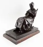 La Compagne du Vieux Pionnier by Marc-Aurèle de Foy Suzor-Coté, Bronze à patine brune, sold Jan 2026