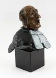 Le coup de grâce by Normand Hudon, Bronze à patine doré, brune et verte, sold Jan 2026