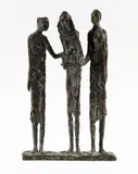 The bride by Sylvia Lefkovitz, Bronze à patine foncée, sold Jan 2026