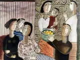 Sans titre - Panier de fruits by Lee Long Looi, Pastel sur papier, sold Jan 2026