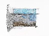 Où un ours est chassé by Jean Paul Riopelle, 1985, Lithographie en couleurs sur papier Arches, sold Dec 2025