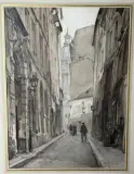 Paris, rue des Carmes by Charles Heyman, Aquarelle et encre, sold Feb 2026