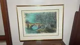 Un pont à Paris by Jean Carzou, Lithographie signée et datée, sold Feb 2026