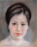 L'Amante du Nord by Le van Xuong, 1942, Pastel sur papier signé et daté, sold Sep 2020