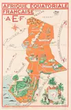 Afrique Equatoriale Française. A.E.F by Léo Craste, Affiche lithographiée en couleurs pour le Ministère de la France d'Outre-Mer, sold Jun 2020