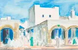 Nossi Bé by Stéphane Magnard, Aquarelle sur papier encadrée signée en bas à gauche, sold Jun 2020