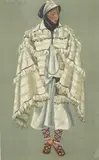 Femme berbère by Jean Besancenot-Girard, Gouache sur papier encadrée signée en bas à droite, sold Sep 2019