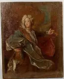 Portrait d'homme, une esquisse by Nicolas de Largillière, Toile marouflée sur panneau Sans cadre, sold Mar 2023