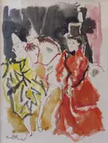 Scène de cirque by Emilio Grau Sala, 1954, Lithographie en couleurs signée et datée, sold Jan 2023