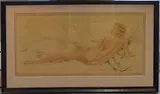 Femme nue allongée by Simone Meunier, Lithographie, sold Mar 2026