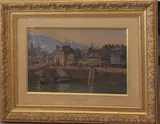 Honfleur, Quai de la Quarantaine by Alexander Y. Whishaw, Aquarelle signée en bas à droite, sold Mar 2026