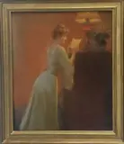 Femme à la lecture by Delphin Enjolras, Pastel signé en haut à gauche, sold Mar 2026