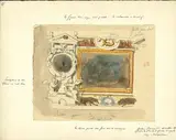 Détail de la décoration du Rosso dans la galerie François Ier (entre la deuxième et la troisième fenêtre) du château de Fontainebleau by Eugène Delacroix, Aquarelle sur traits de crayon noir, sold Mar 2026