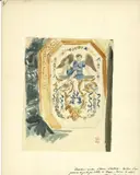 Détail d’un milieu de panneau de by Eugène Delacroix, Aquarelle sur traits de crayon noir, sold Mar 2026