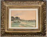 Paysage by Auguste Allongé, Aquarelle, sold Mar 2026