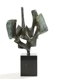 Tropique by Alicia Penalba, 1970, Epreuve en bronze à patine verte, sold Nov 2021