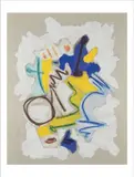 Sans titre, série Eurka IV by Christian Bonnefoi, 1996, Acrylique et pastel sur toile, sold Nov 2021