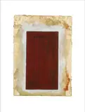 Rouge by Jean-Pierre Pincemin, 1991, Gouache sur papier, sold Nov 2021