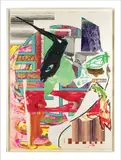 The Quarter-Deck, serie the Waves, 1985-1989 by Frank Stella, Sérigraphie, lithographie, collage et linogravure sur papier rehaussée à la main, sold Nov 2021